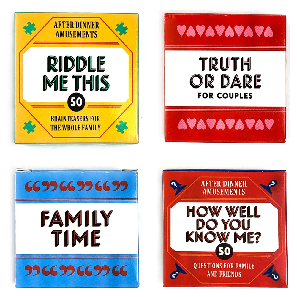 Mini Size Riddle Me This Card Game With 50 Fun Dilemmas (A Conversation Card Game Party Game For Adults And Families)
