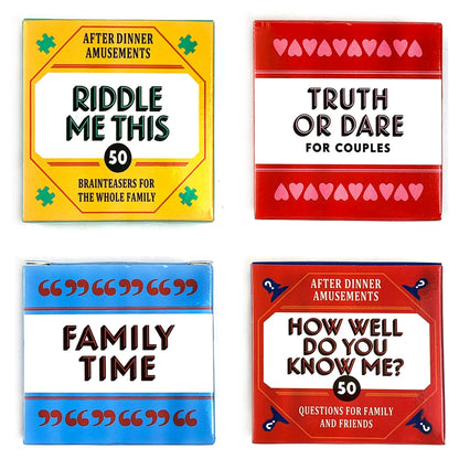 Mini Size Riddle Me This Card Game With 50 Fun Dilemmas (A Conversation Card Game Party Game For Adults And Families)