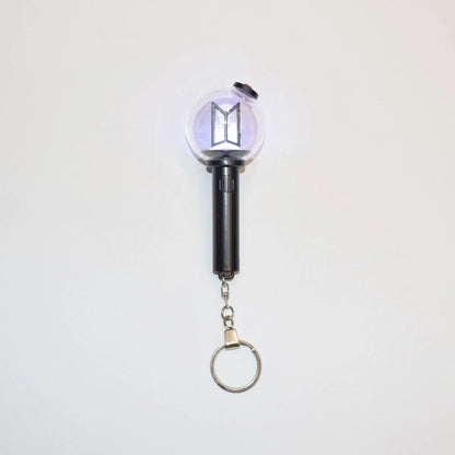 New Mini Kpop Army Ver.4 Lightstick Keychain Light Up Pendant Keyring