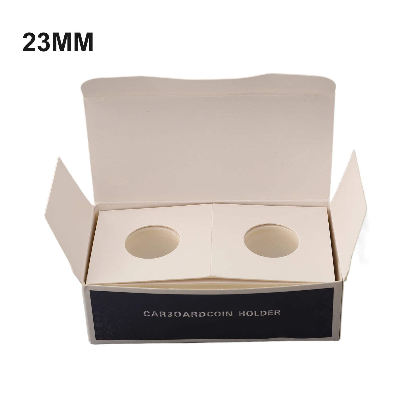 1 Set Coin Storage Stamp Holder Square Cardboard Case Coin Album Collection Coin Holders Flip Clip Coin Capsules Cover Storage