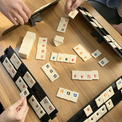 Travel Rummy, Mahjong, Rummybrix, Number Game Cards - Adult Leisure Party Board Game Travel Game