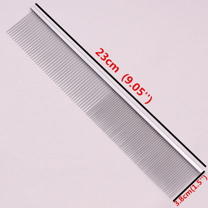 Copper Dog Grooming Combs For Pet Boundary Knot Massage Tools Professional Salon Cat Hair Cleaning Crescent Combs High Low Teeth