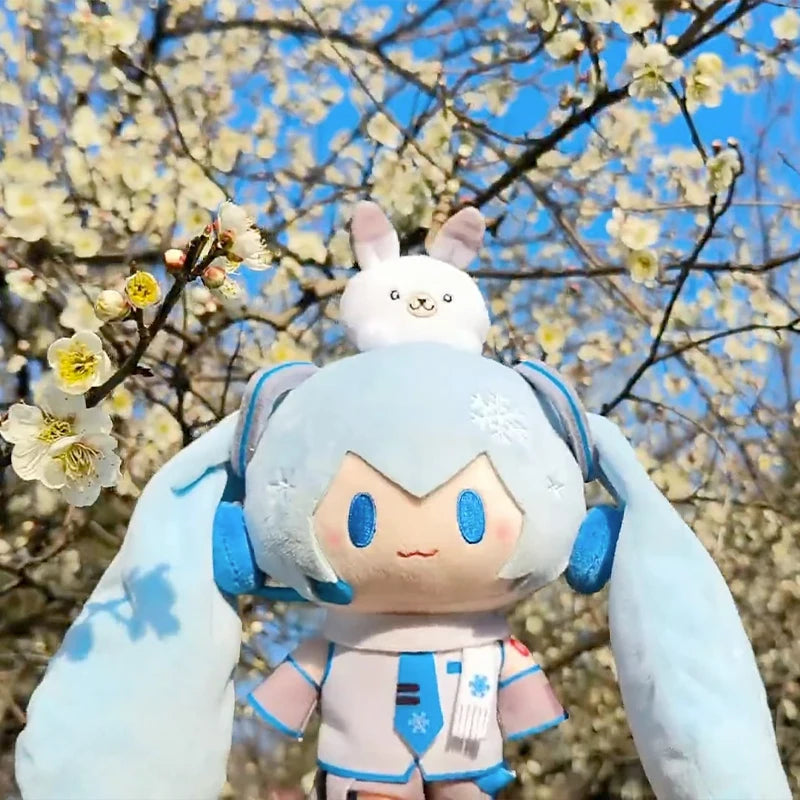 15cm Hatsune Miku Snow Series Plush Doll Kawaii Q Version Plushies Backpacks Toys Action Figures Keychain Bag Pendant Toy Gift