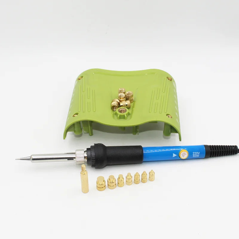 M2 M3 M4 M5 M6 Heat Melt Insert Nut Soldering Iron Tip Embedded Brass Hot Melt Nut Thread Insertion For Plastic 3d Printing Kit