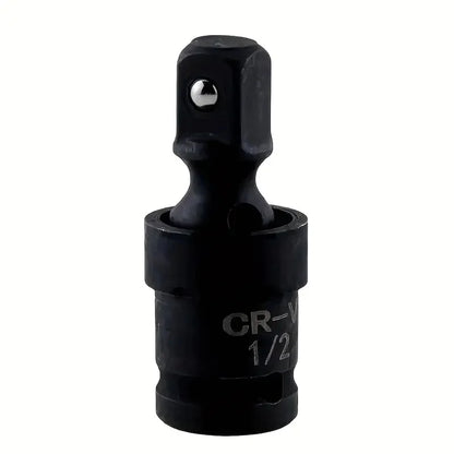1/2 Inch Drive Universal Joint Socket Adapter, 360° Swivel Steel Ball Impact Socket for Electric Wrench Efficiency Enhancement,