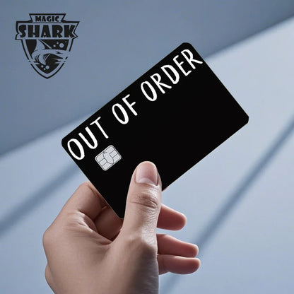 Magic Shark Dog Meme Hunter Snake Stonks 3M Matte PVC Front Sticker Film Cover Skin for Bank Debit Credit Card