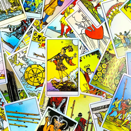 Tarot Oracle 78pcs Colorful Cards Family Entertainment Board Game Fate Divination Card Game,Christmas and New Year Gifts