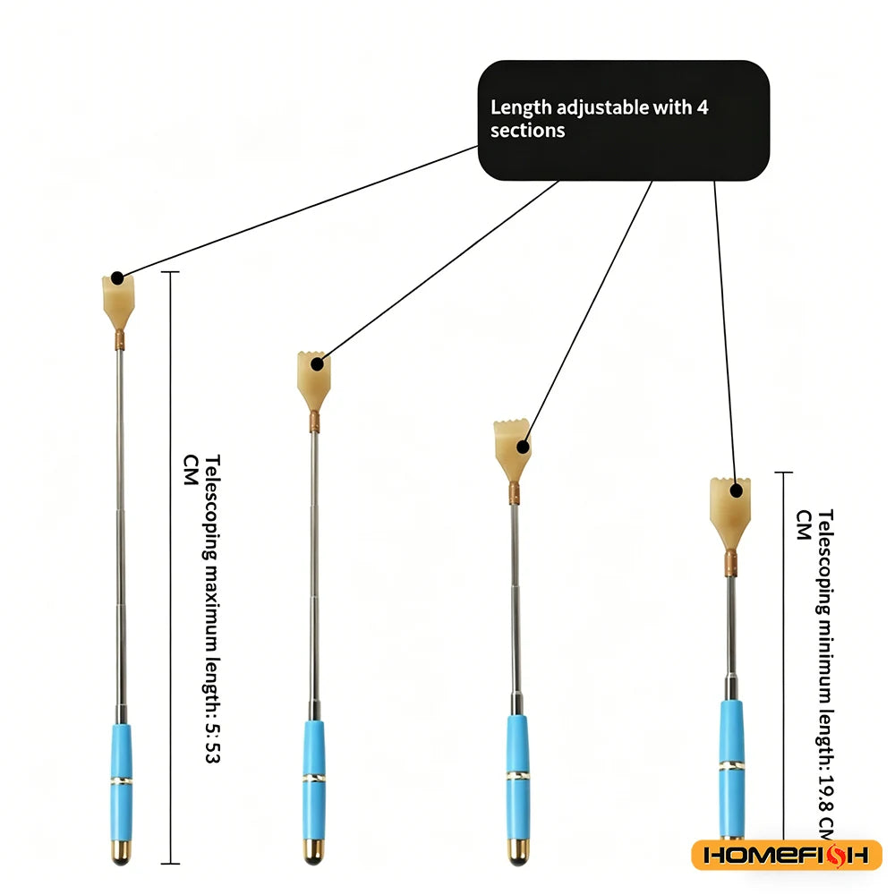 Extendable Magnetic Ball Back Scratcher Telescopic Scratcher Massager Portable Back Reliever