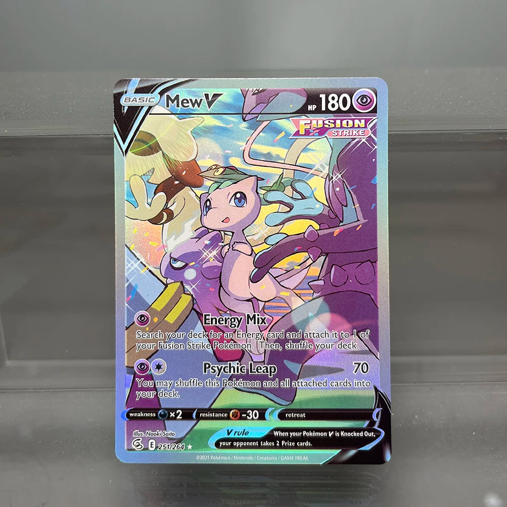 PKM Proxy Cards Classic Mew Vmax Charizard Vstar Cards Collection PTCG Celebi V Fusion Strike Foil Card