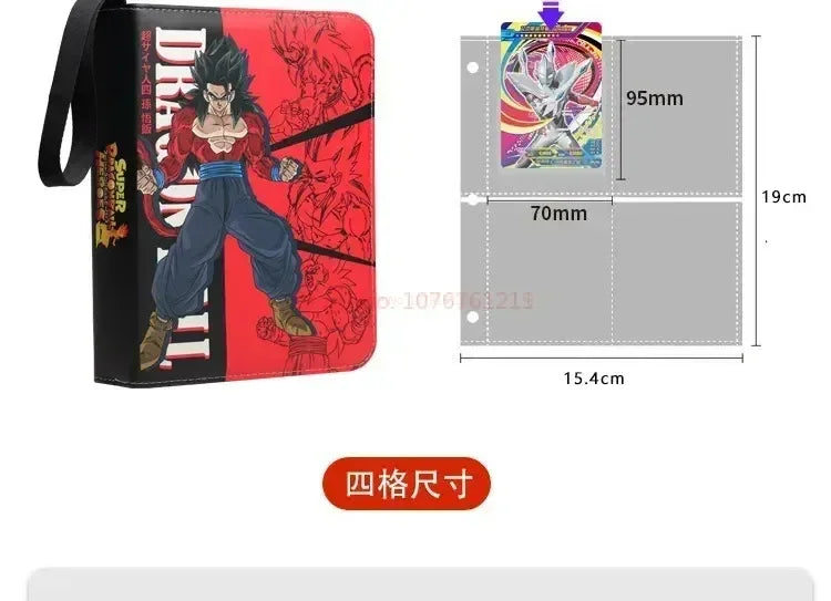 400pcs/900pcs Anime Dragon Ball Card Album Book Collection Card Storage Folder Hold Vegeta Iv Game Cards Binder Holder Kids Gift
