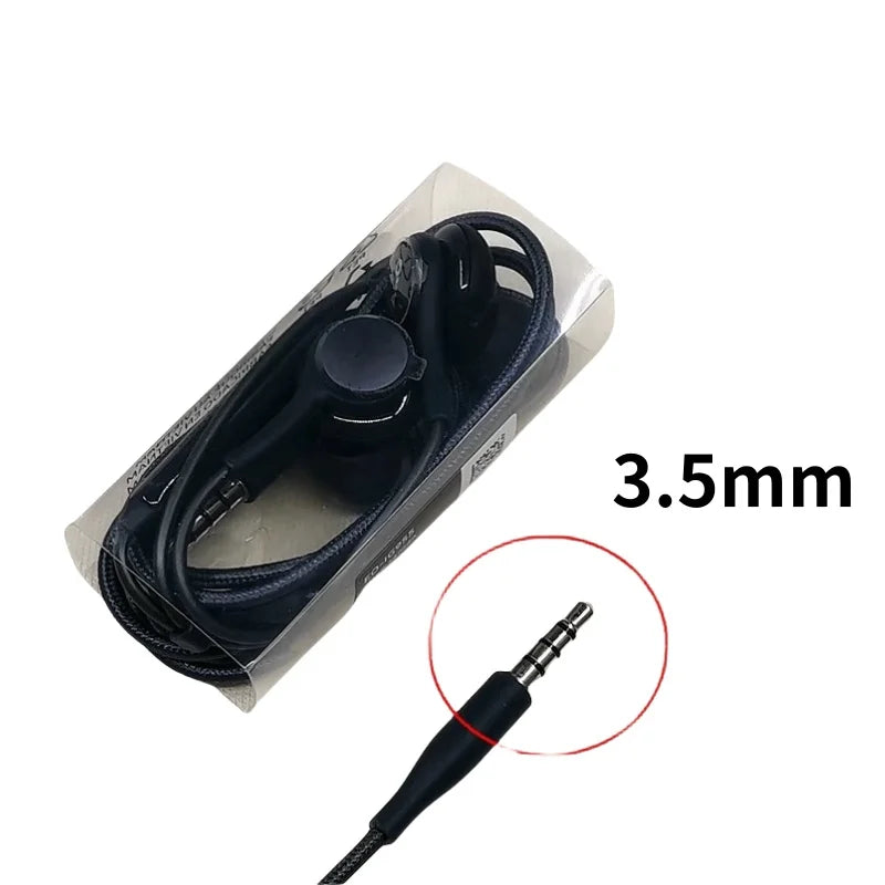 Type C Wired Earphone For Samsung Galaxy S25 S24 S23 Ultra USB C Headphones A56 A55 A54 A34 Note 20 10 3.5mm Jack Earbud Headset