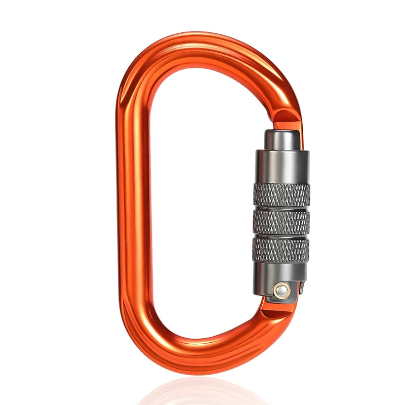CLIWIZ Brand 25KN Auto Safety Lock Outdoor Professional Climbing Carabiner O Shape Aviation Aluminum Hooks