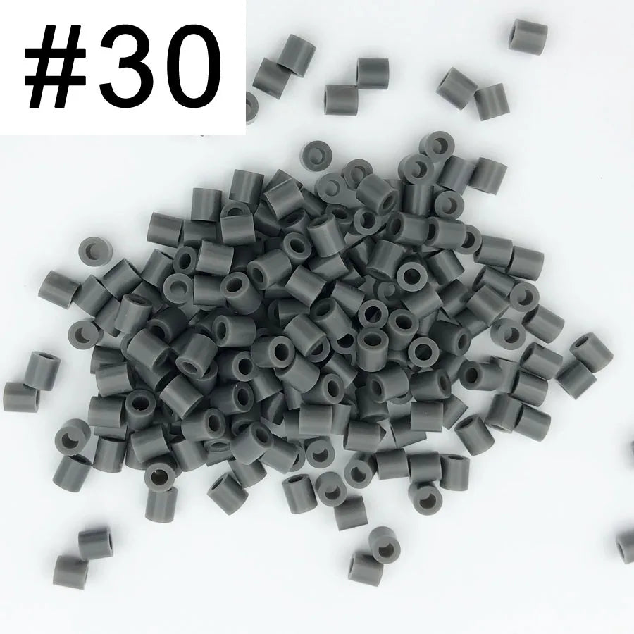 5mm 1000PCS  Black white gray blue green purple Hama Beads for Kids Iron Fuse Beads diy Puzzles Pixel Art Gift Children Toy