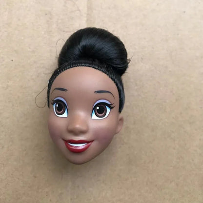 Glasses Eyes With Real Eyelashes Doll Heads Colorful Soft Doll Parts White Skin Doll Accessories Girl Gift Toys Figures