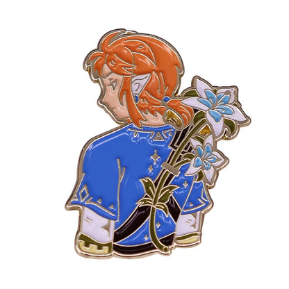 Link Enamel Pins Anime Games Lapel Pin Brooches for Backpack Collection Manga Badges Jewelry Accessories