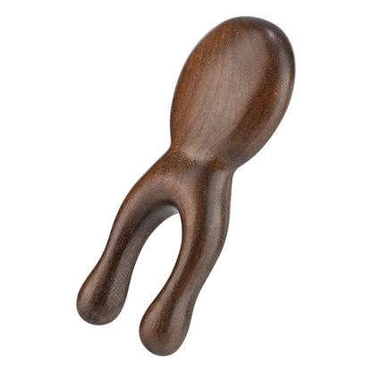 Wooden Gua Sha Facial Tools Head Massager Sandalwood Wood Massage Tool for Face Nose Eye Wood Massage Acupressur Tools