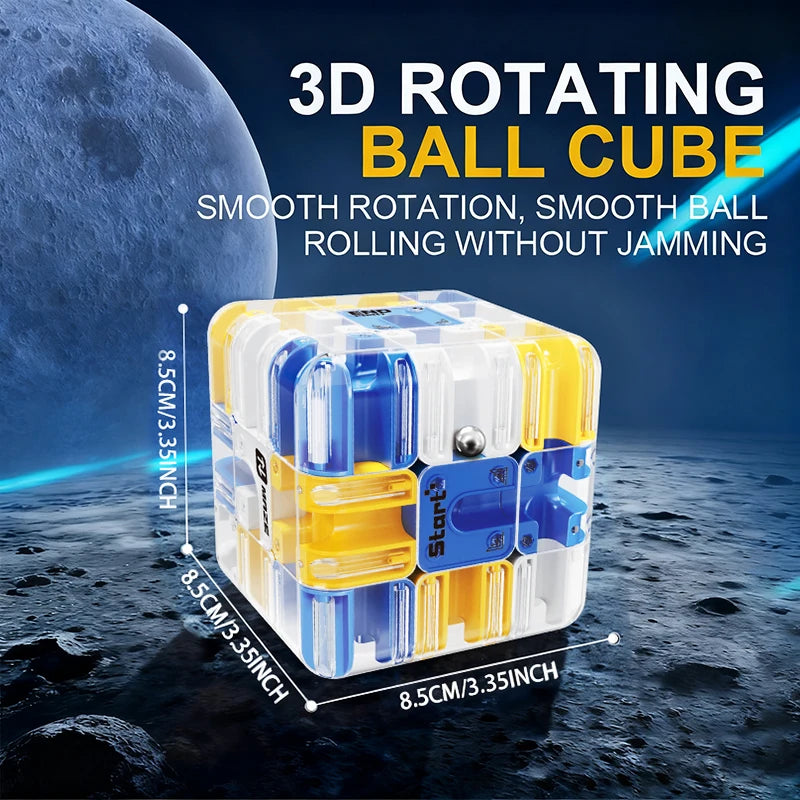3D Maze Magic Cube Fidgeting Toys Labyrinth Creative Puzzle Intelligence Cube Kids Logical Thinking Anti Stress Educational Toys