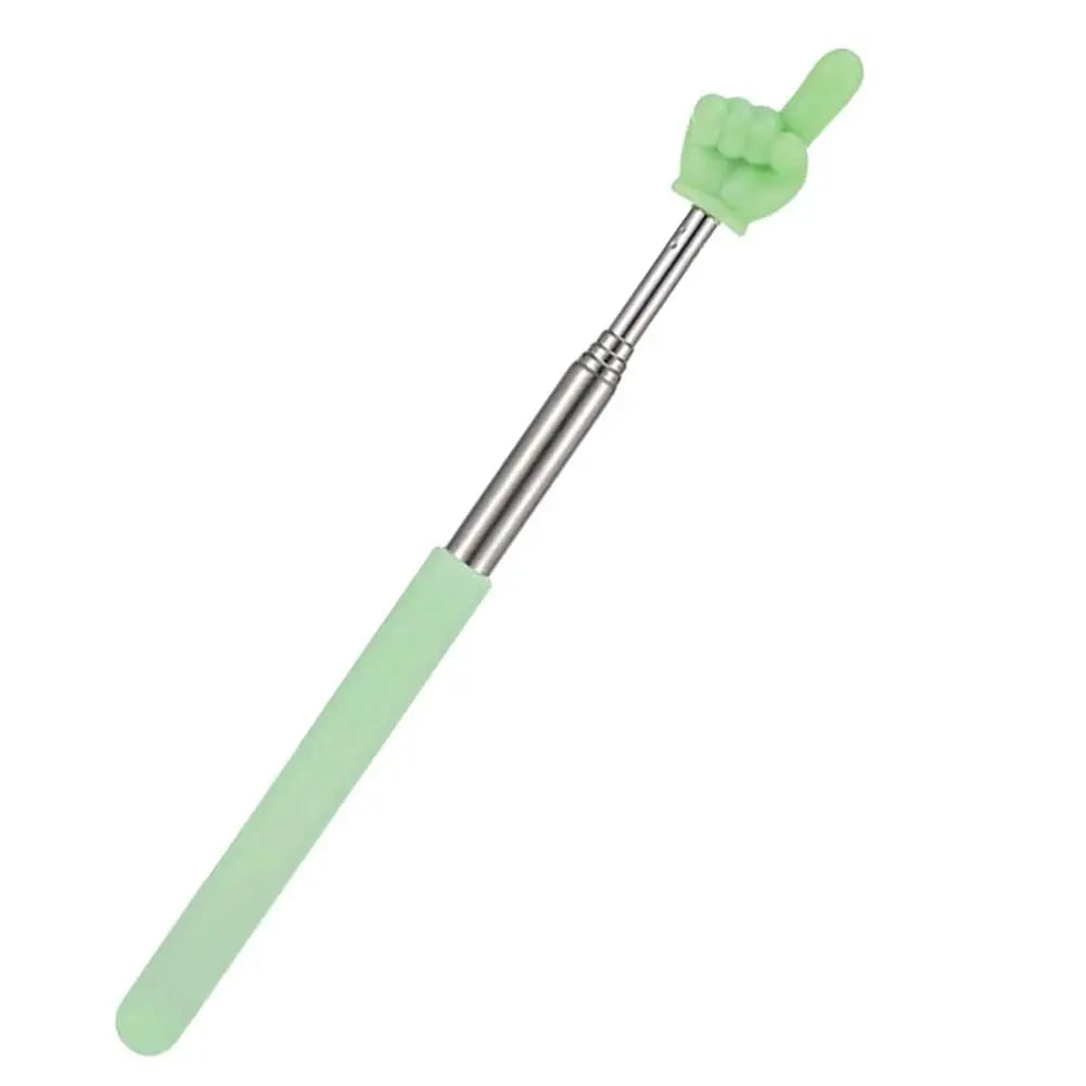 Steel Teaching Pointer Telescopic Rod Finger Design Teaching Stick Finger Reading Sticks Tools School Office Supplies