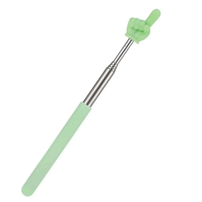 Steel Teaching Pointer Telescopic Rod Finger Design Teaching Stick Finger Reading Sticks Tools School Office Supplies