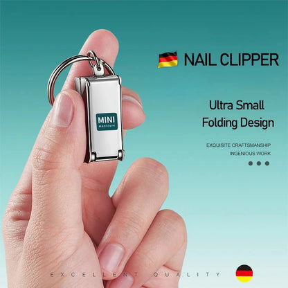 Collapsible Nail Clipper Set - Portable Stainless Steel Nail Scissors & Cutter for Travel Manicure Tools