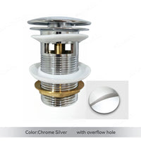 Chrome Silver  Hole