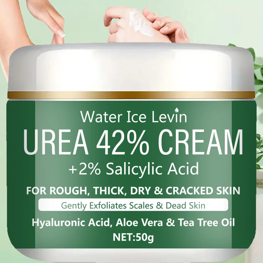 Intensive Repair Urea 42% + Salicylic Acid Cream. Treats Rough, Thick, Dry, & Cracked Skin. Hydrates, Exfoliates, Soothes