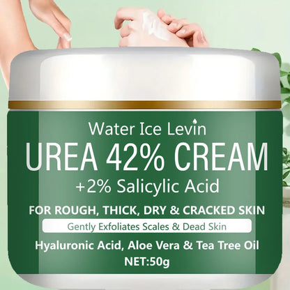 Intensive Repair Urea 42% + Salicylic Acid Cream. Treats Rough, Thick, Dry, & Cracked Skin. Hydrates, Exfoliates, Soothes