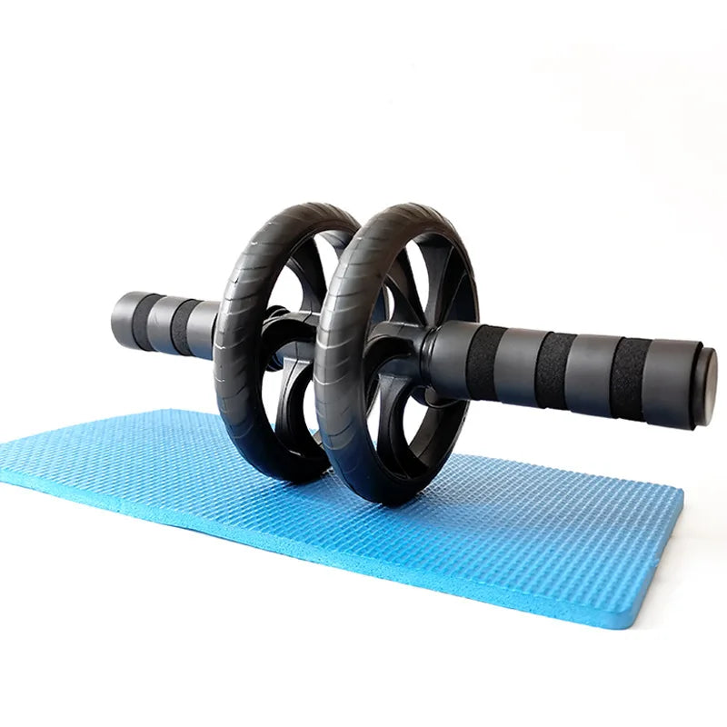 Silent Dual-Wheel Abdominal Roller - Made of Pvc and Stainless Steel, Suitable for Core Strength Training and Fitness Enthusiasts, Abdominal Muscle Roller, Exercise Equipment