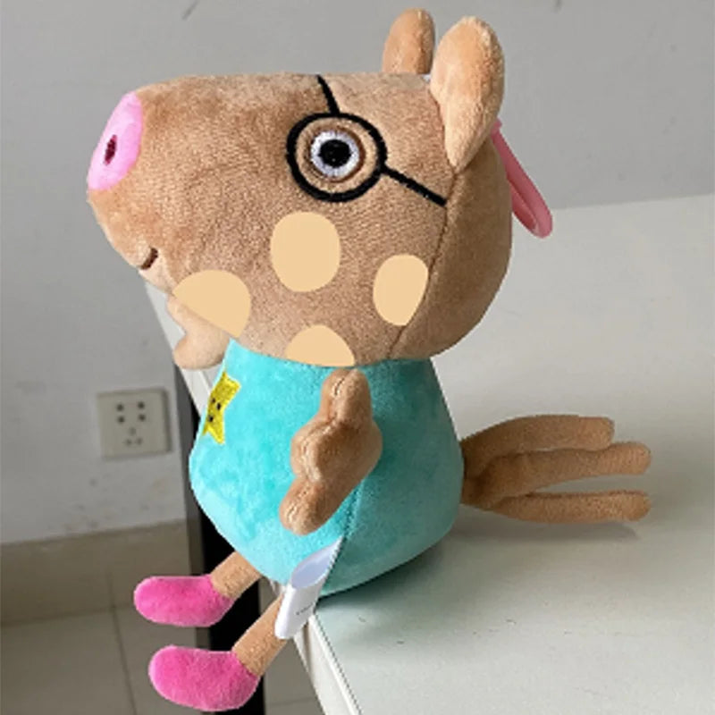 Genuine Peppa Pig Plush Pig Kids Toys 19CM Pet Dinosaur Teddy Bear Soft Stuffed Anime Figure Doll Children's Birthday Gifts
