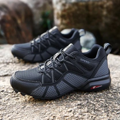 Cycling Shoes Men's Shoes Lockless Bicycle Sports Shoes Outdoor Mountain Off-road Lightweight Non-Slip Wear-Resistant Shoes39-47