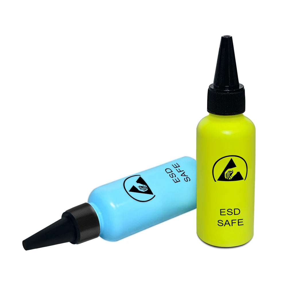 Alcohol bottle dispensing rosin washing plate water anti-static solvent bottle with needle 65ML leak-proof mobile phone repair