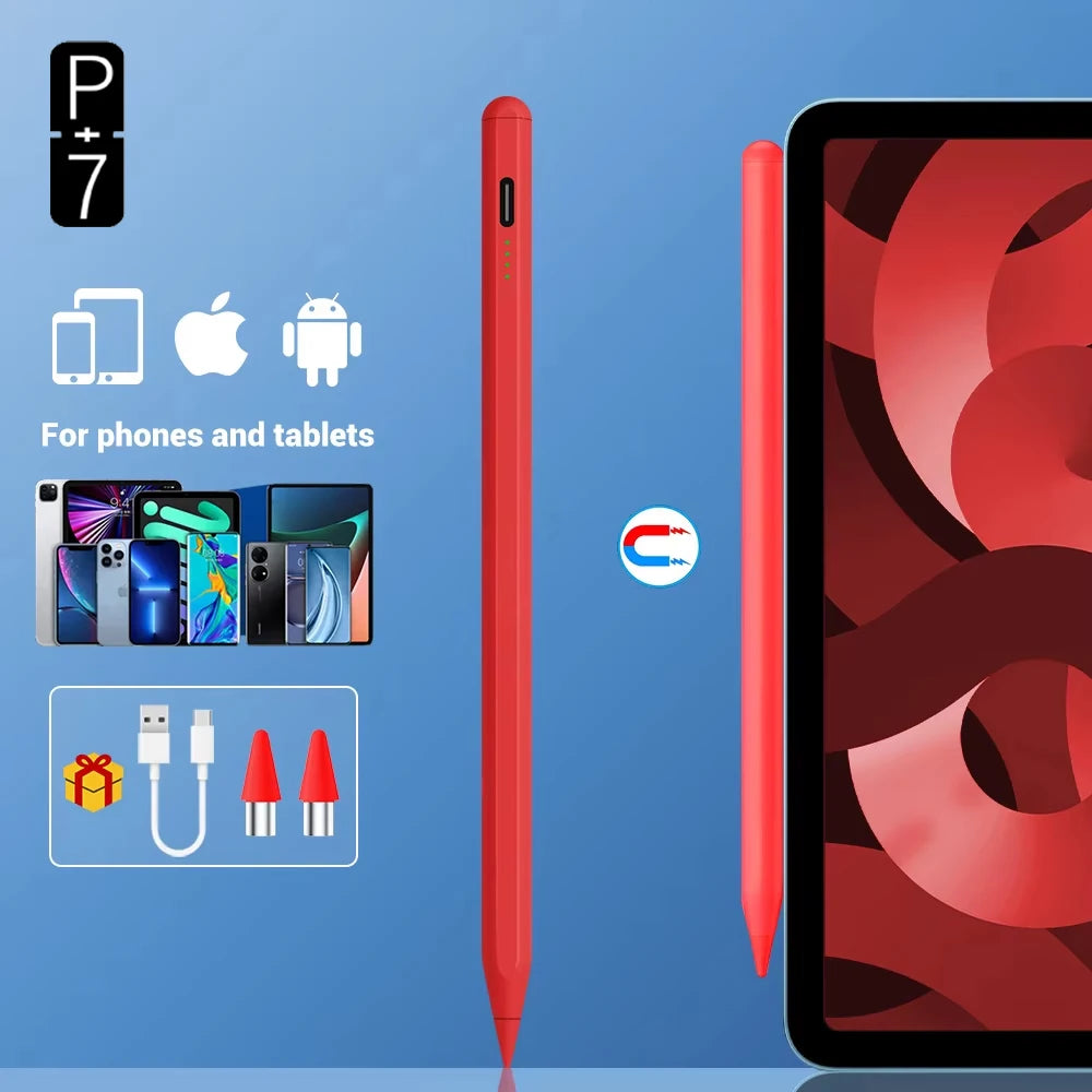 P+7 Universal Stylus Pen For Android IOS Capacitive Screen Touch Pen For iPad Apple Pencil For Huawei Xiaomi Samsung Tablet Pen