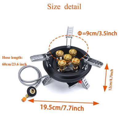 Camping Gas Stove High Pressured Hiking Burner 16000W BRS-201 Windshield Butane Gas Burner With Pizeo Ignition  for Traveling