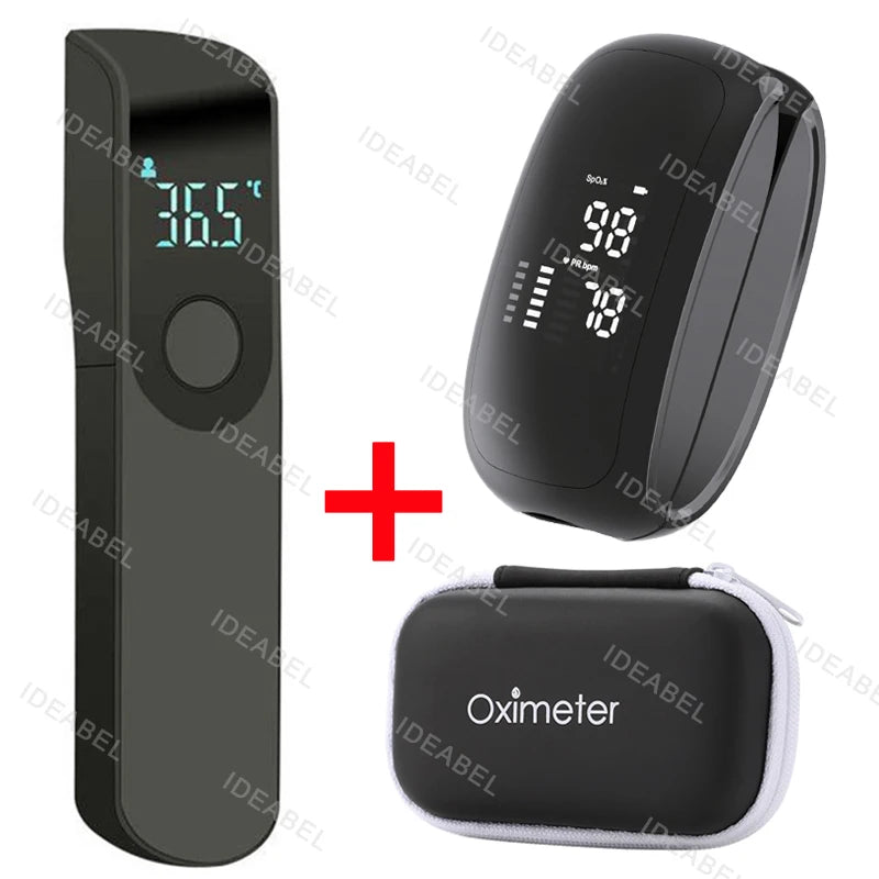 Rechargeable Medical Oximeter Strap Lanyard Fingertip Pulse Oximeter Blood Oxygen Saturation Monitor Digital LED Display Child