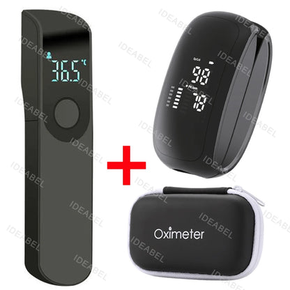 Rechargeable Medical Oximeter Strap Lanyard Fingertip Pulse Oximeter Blood Oxygen Saturation Monitor Digital LED Display Child