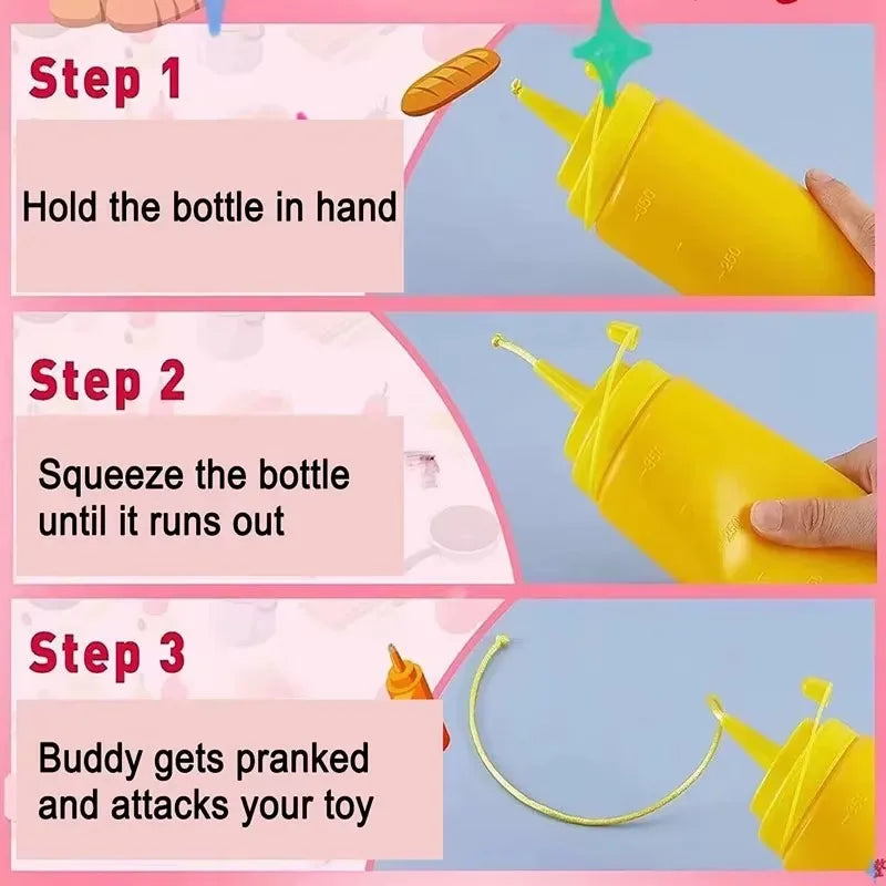 Squirt Ketchup Mustard Magic Tricks Fool Day Prank Toys Joke Magia Accessory Close Up Street Illusions Gimmicks Mentalism Props