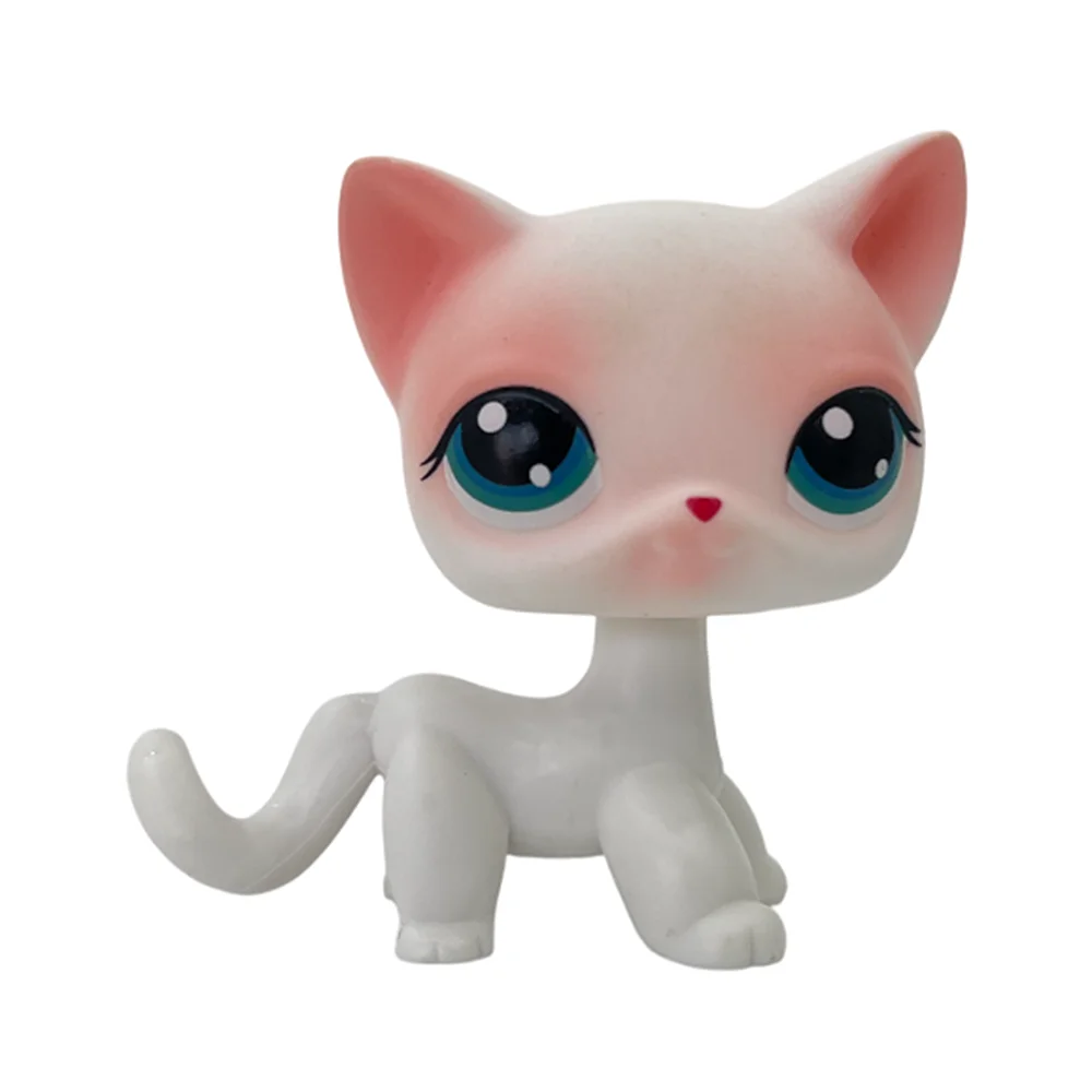 CAT rare pet lps bobble head toys short hair cat standing grey #5 #391 black #336 old original anime figure toys