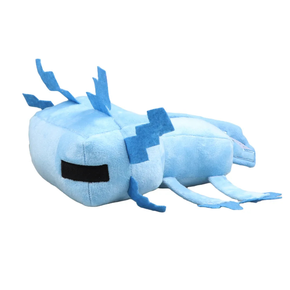 30cm Blue Axolotl Plush Toys Kawaii Axolotl Stuffed Animal Dolls Soft Game Peluche Birthday Gift for Children Kids Xmas Gift