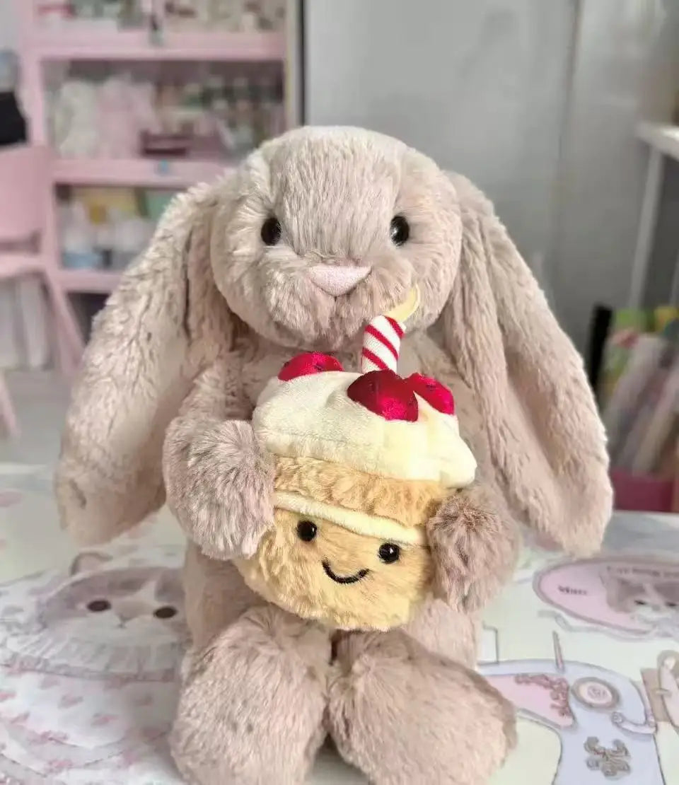 JC Spring new arrivals limited edition strawberry cake Leora Bear Plush Toy Doll Bear Doll Cute Plush Doll Soothing Plush Toy