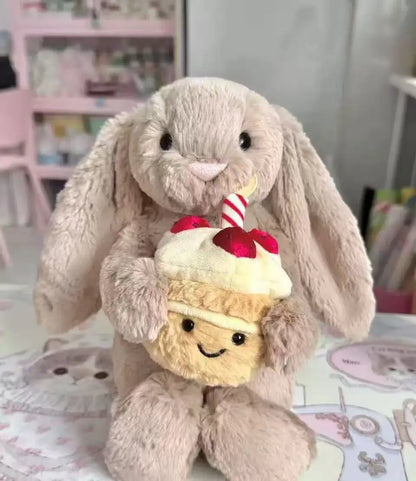 JC Spring new arrivals limited edition strawberry cake Leora Bear Plush Toy Doll Bear Doll Cute Plush Doll Soothing Plush Toy