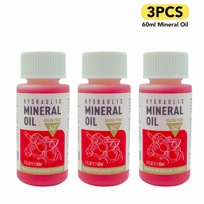 Bicycle Brake Mineral Oil 60ML Bike Hydraulic Disc Brake Oil Bleed Kit For SHIMANO TEKTRO SRAM NUTT Series Brake Repair Tools