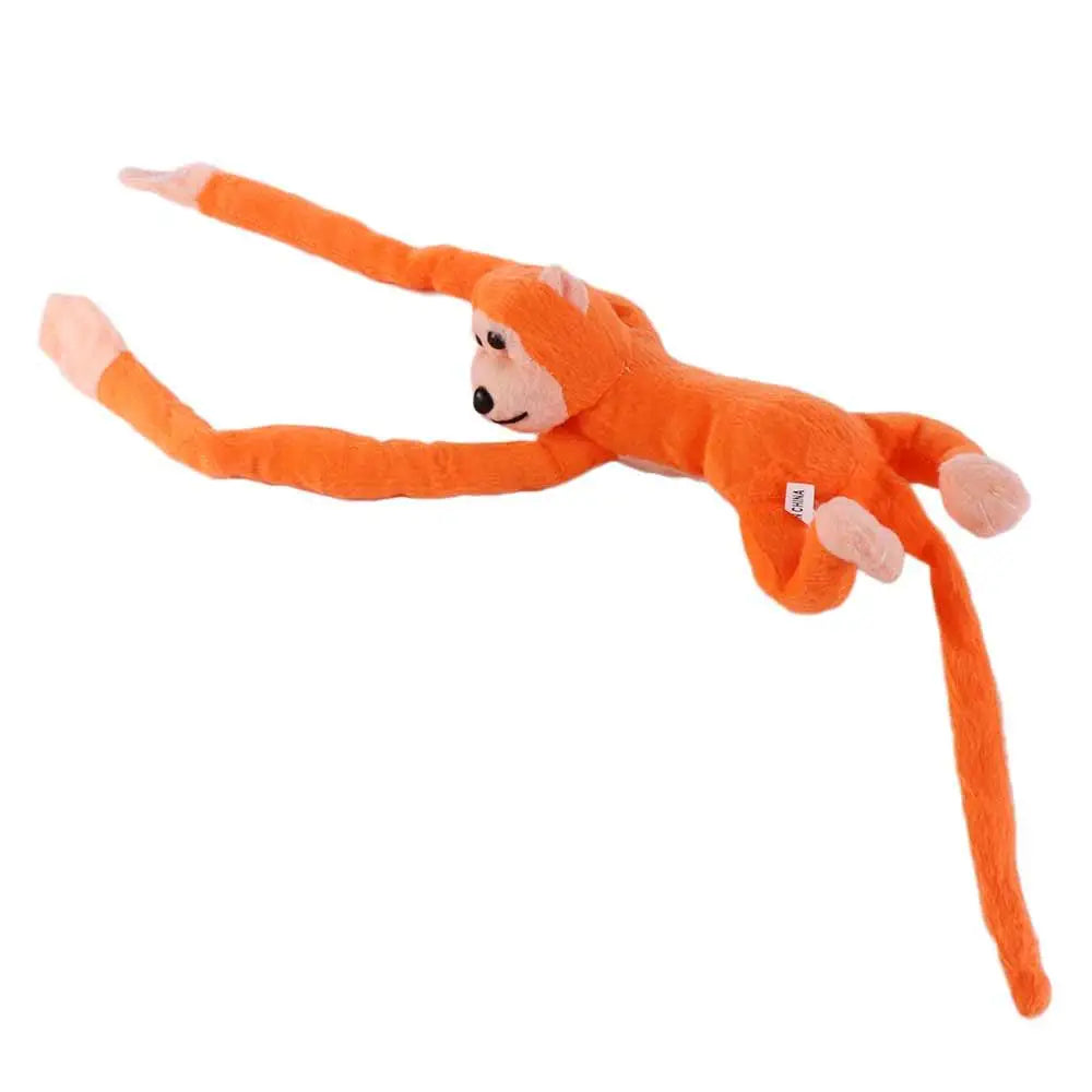 60CM Long Arm Monkey Plush Toy Anti-collision Banana Monkey Curtain Strap Monkey Doll Stuffed Toy Birthday Wedding Party Decor