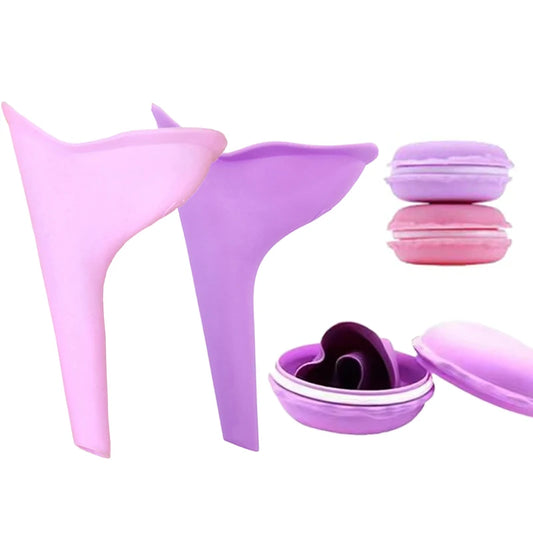 1pc Portable Silicone Urinal for Women Outdoor Travel Camping Female Soft Urination Device Stand Up & Pee Toilet Emergency TMZ