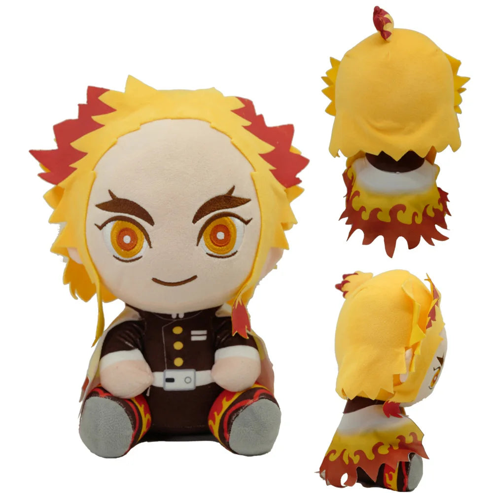 20cm Hot Japan Demon Slayer Plush Dolls Lovely Anime Kimetsu No Yaiba Kamado Tanjirou Nezuko Zenitsu Kyoujurou Toys Kids Gifts