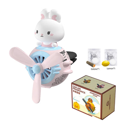 Cool Bear Pilot Car Air Freshener Rotating Propeller Air Outlet Perfume Fragrance Flavoring 자동차 공기 청정기 Accessories 방향제 차량용