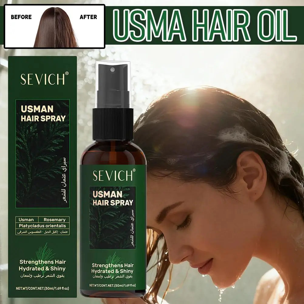 1/2/3pcs Hair Loss Prevention Set Fast Regrowth Hair Essential Oil Usman Handmade Shampoo Soap Hair Care Serum Scalp Thickening