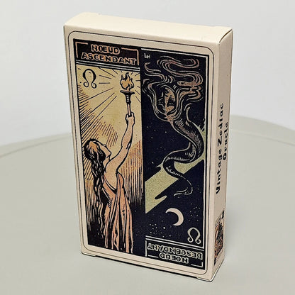 Astrological Zodiac Tarot Card Deck, "Le Tarot Astologique" Tarot Card 48 Pcs Oracle Cards 10.3*6cm
