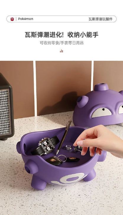 Cartoon Pokemon Weezing Mosquito Coil Tray Anime Indoor Incense Holders Bedroom Figures Desktop Car Decoration Storage Toys Gift