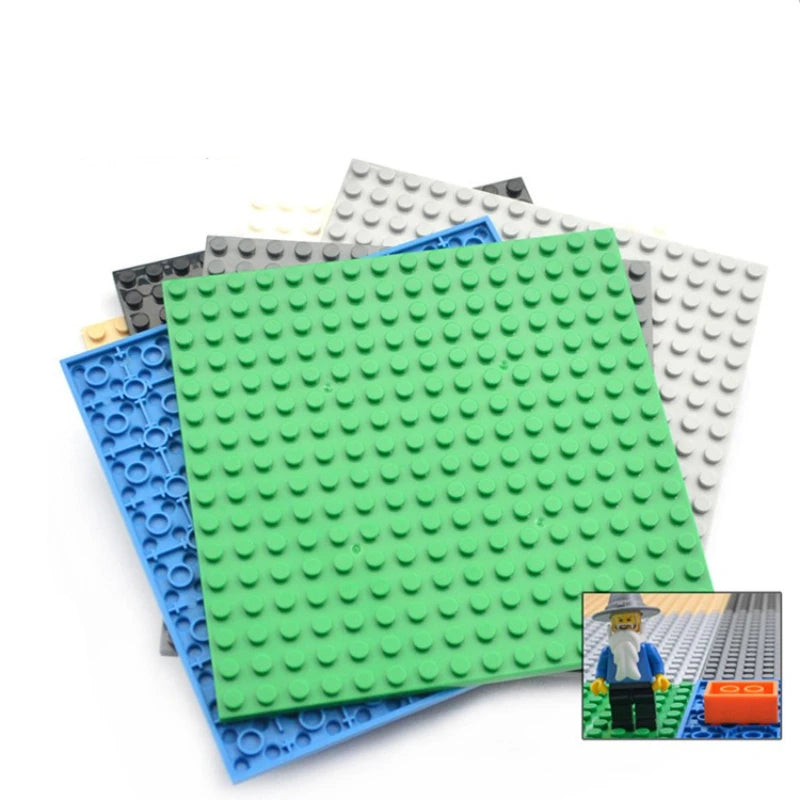 Building Blocks Double-sided Base Plate 16x16 91405 Assemble Parts MOC Bricks Baseplate Idea House Construction Board
