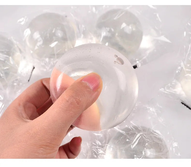 Clear Maltose Syrup Ball Slow Rebound Fidgeting Adult Kids Toys Stress Relief Stress Resistant Ball Squeeze Gift Reliever